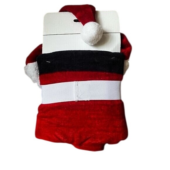 The Big One Kids Santa Hooded Bath Wrap - Red and White - Picture 2 of 7